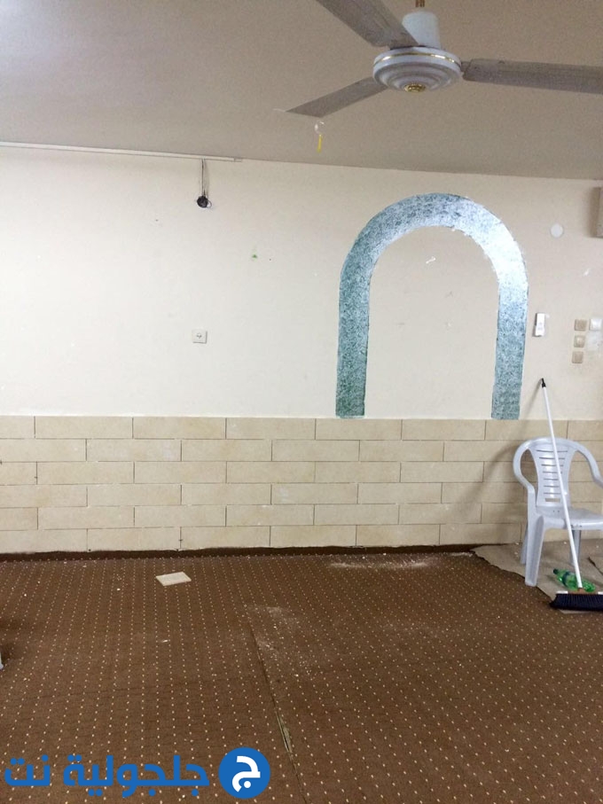 ترميم مصلى النساء في مسجد ابو بكر الصديق في جلجولية 